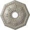 Ekena Millwork Nottingham Ceiling Medallion (Fits Canopies up to 4 5/8"), 18"OD x 3 1/2"ID x 1 1/2"P, Pearl White CM18NTPWS - alternate 1